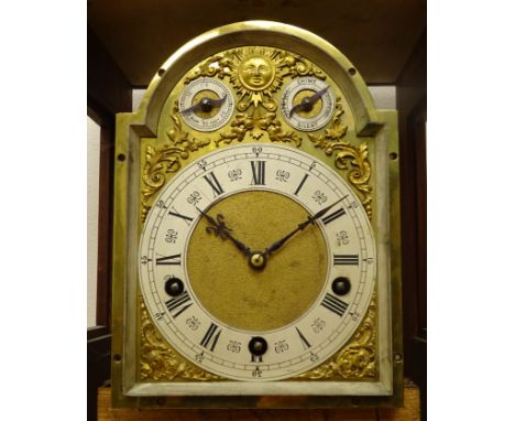 Bracket clock project, arched dial with two subsidiaries, triple train Westminster chime movement in part finished handmade c
