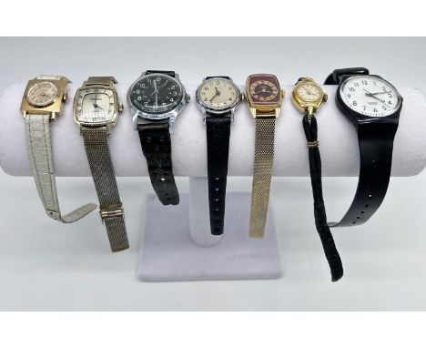 A mixed lot of watches to include Timex, Sekonda, Junghans and swatch.