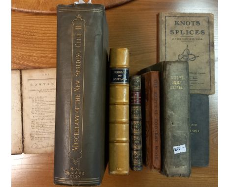 Collection of various vintage publications, to include The Peerage of Scotland, London, MDCCLXVll. And The Miscllany Of The S