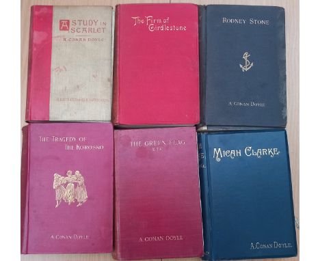 Collection of six first edition books by A. Conan Doyle from 1892 to 1905, London.Please see images