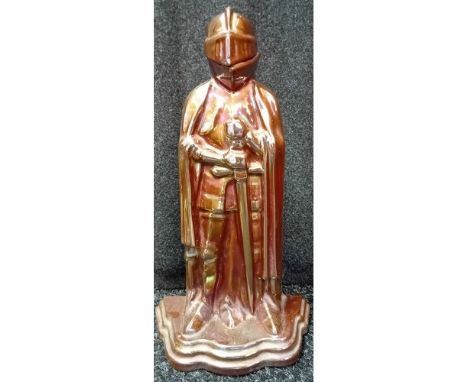 Vintage Iridescent Knight Fire Companion Set Stand