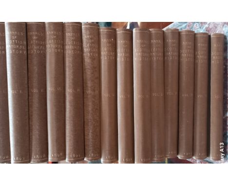 Set of 14 Volumes of: The Annals Of Scottish Natural History, 1892 to 1905 Edinburgh.