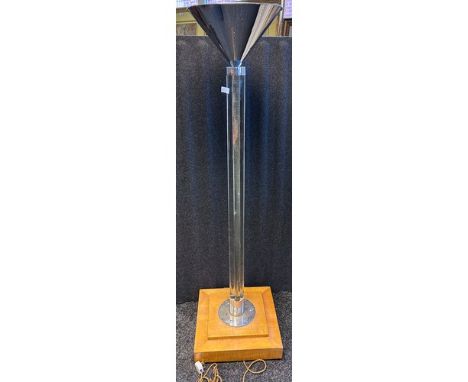 An art deco standard lamp