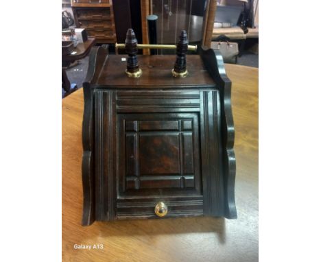 Vintage Oak Coal Box.