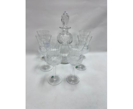 Edinburgh Crystal Decanter with Six Glasses.