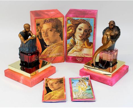 Guerresi, Patrizia (geb. Pove del Grappa 1951), Parfüm-Sammlerflakons Les beaux arts designedition Nr. 13, italienische Renai