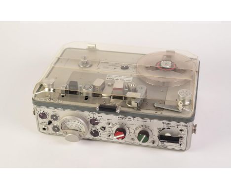 NAGRA MODEL IV-S, STEREO PORTABLE REEL TO REEL RECORDER, produced late 1970s onwards, with spare dust cover, together with a 