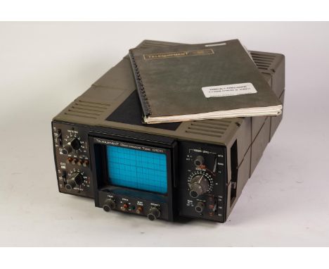 TELEQUIPMENT, VINTAGE OSCILLOSCOPE TYPE D1011, 2 channels, made in England, with original Telequipment instruction manual 