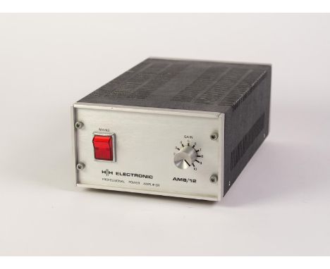HH ELECTRONICS, PROFESSIONAL POWER AMPLIFIER AM8/12, 7.5 to 15 ohms output, mains switch and gain controller 