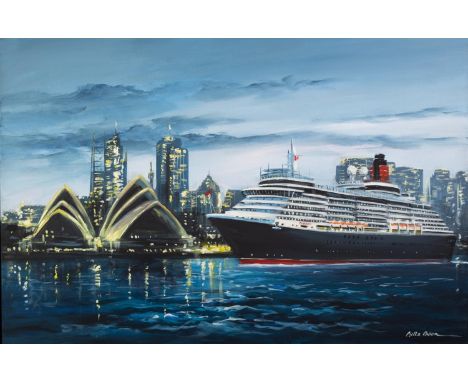 CSILLA ORBAN (b.1961) OIL ON CANVAS ?Queen Victoria, Sydney Harbour? Signed 24? x 36? (61cm x 91.4cm) C/R- image and frame bo