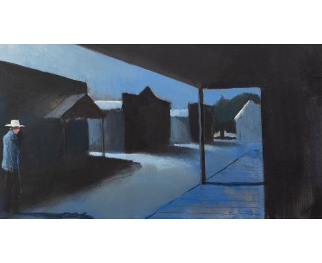 COLIN JELLICOE (1942 - 2018) THREE ACRYLIC PAINTINGS ON PAPER?C.J. AND PAINT PONY?, 2000 10? x 14? (25.4cm x 35.6cm)?MOON OVE