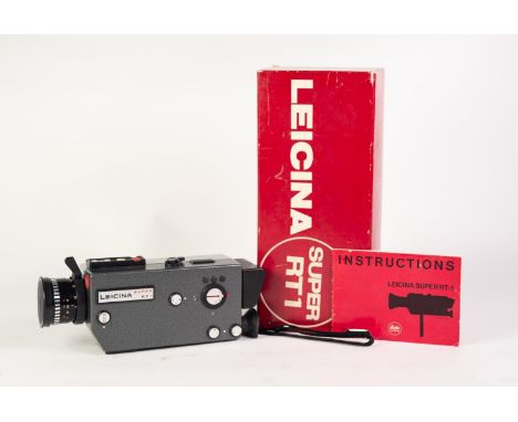 BOXED LEITZ LEICINA SUPER RT 1 8mm CINE CAMERA, with instruction booklet 