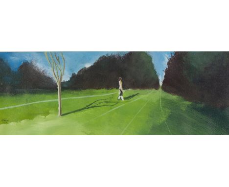 COLIN JELLICOE (1942-2018) THREE ACRYLIC PAINTINGS ON PAPER &nbsp;?GRRRRRR and CHAMPION?, 2014&nbsp;?CJ UNDER WIDE GOLDEN SKI