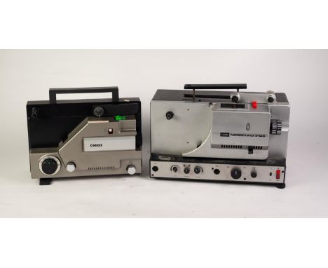 1970?s NORIS NORISOUND 310 D CINE FILM PROJECTOR, lacking mains lead, together with a CINEREX 727 CINE FILM PROJECTOR, in ass