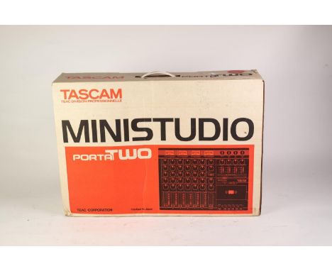 TASCAM, TEAC PROFESSIONAL DIVISION, MINI STUDIO PORTA TWO, containing a full functional mixer with six input channels, an Eff