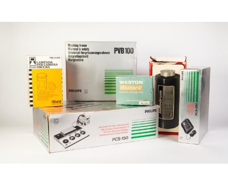 PHOTOGRAPHY DARK ROOM EQUIPMENT, PHILIPS, ELECTRONIC TRI-ONE COLOURSYSTEMS PCS-150, PHILIPS PCA 061 COLOUR ANALYSER, PHILIPS 