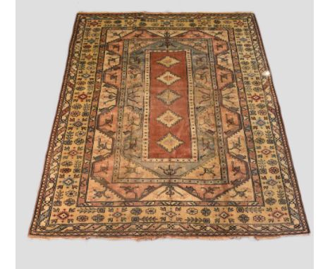 Melas carpet, west Anatolia, modern production, 11ft. 7in. x 8ft. 7in. 3.53m. x 2.62m. Slight wear in places; slight losses t