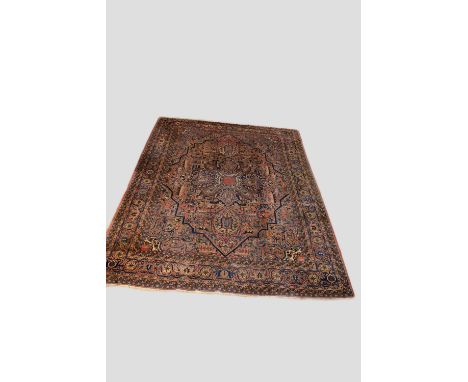 Tabriz carpet, north west Persia, circa 1930-40s, 14ft. 5in. X 10ft. 11in. 4.40m. X 3.33m. Some wear and surface marks in pla