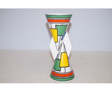 Wedgwood Clarice Cliff circles &amp; squares Yo-Yo vase 