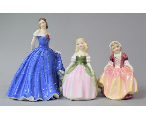 Two Royal Doulton Small Figures, Dinky Do and Penny together with a Royal Worcester Figure, Isabelle 