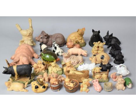 A Collection of Various Ceramic and Pig Ornaments 