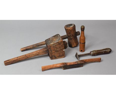 A Collection of Vintage Tools and Mallets 