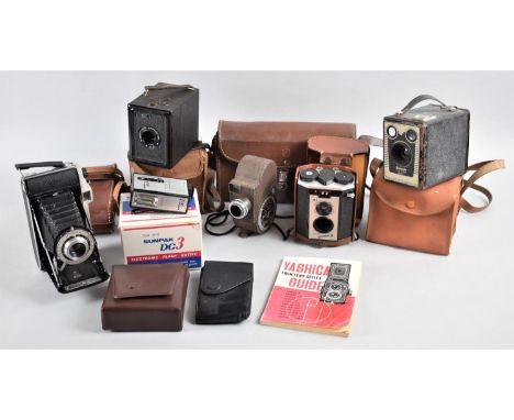 A Collection of Various Vintage Cameras and Photographic Equipment 