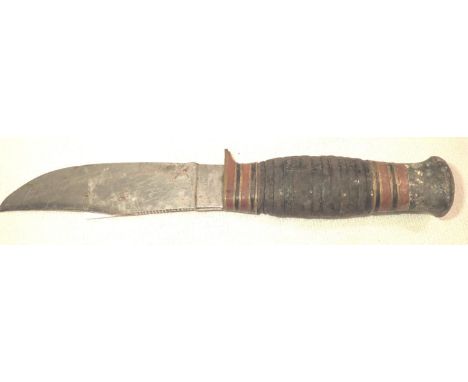 Vintage sheath knife, by Fagan of Sheffield. P&amp;P Group 1 (£14+VAT for the first lot and £1+VAT for subsequent lots) 