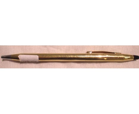 Cross rolled gold ballpoint pen. P&amp;P Group 1 (£14+VAT for the first lot and £1+VAT for subsequent lots) 