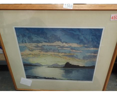 Signed Artists Proof print, The Road to The Isles by James Priddy, 38 x 30 cm.  Not available for in-house P&amp;P, contact P