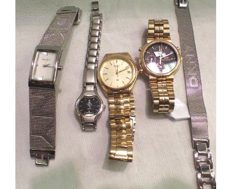 Selection of wristwatches to include Seiko quartz chronograph. P&amp;P Group 1 (£14+VAT for the first lot and £1+VAT for subs