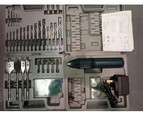 Cased Ultimate cordless rotary power tool and a cased set of Bosch drill bits. Not available for in-house P&amp;P, contact Pa