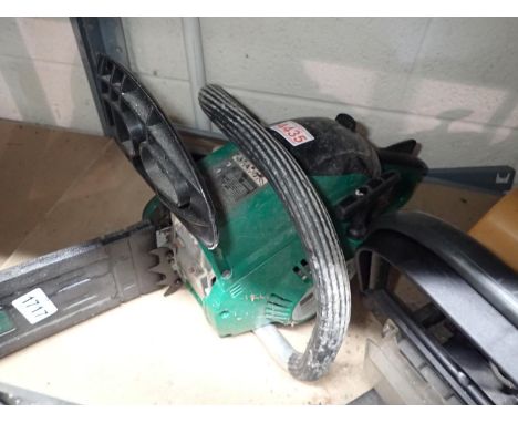 Garden line petrol chainsaw. Not available for in-house P&amp;P, contact Paul O'Hea at Mailboxes on 01925 659133 