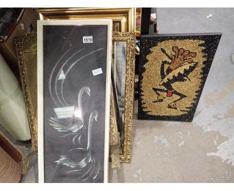 Mixed pictures, prints and mirror. Not available for in-house P&amp;P, contact Paul O'Hea at Mailboxes on 01925 659133 