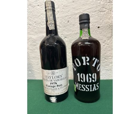 Two bottles of vintage Port to include Taylors 1978 and Porto Messias 1969 