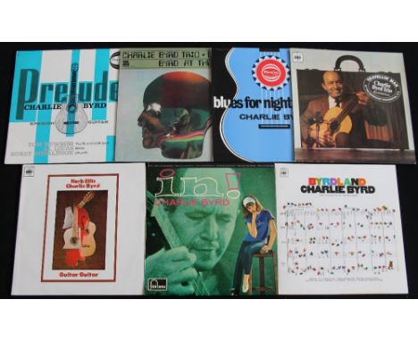 CHARLIE BYRD - Collection of 7 x original title LP's. Albums to include Guitar/Guitar w/ Herb Ellis (CBS mono BPG 62552), Byr