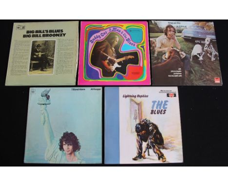 COUNTRY BLUES/BLUES ROCK - Collection of 5 x original title hard to find LP's. Titles are Lightning Hopkins - The Blues (scar
