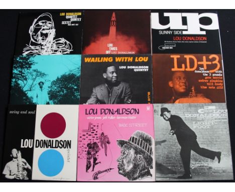 LOU DONALDSON - Collection of 18 x original title LP's to include Japanese pressings. To include Light-Foot (Japanese ST-8405