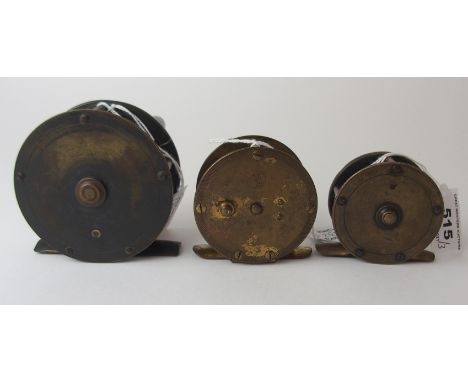A W Haynes 2 1/4in brass plate wind, inscribed, a Kingfisher 2 1.2in and a R. Anderson 3 1/4in brass plate wind (3) Condition