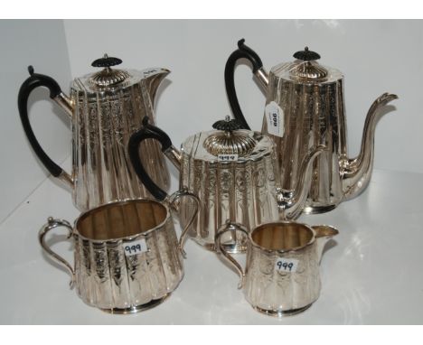 A five piece silver plated tea and coffee service Condition Report: Available upon request