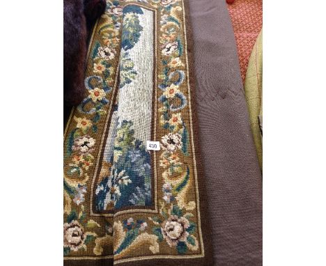A late 20th century tapestry wall hanging: Parkland scene.