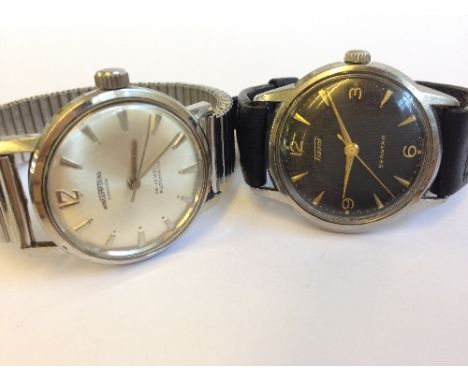 A gentleman's Tissot Seastar hand winding wristwatch with black dial together with a Winegartens,London 25 jewels automatic w