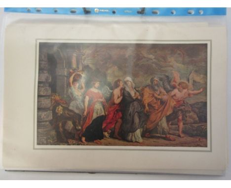 A loose leaf album of 68 photolithograph illustrations, nine in colour and 59 black and white, of notable 18th Century and 19