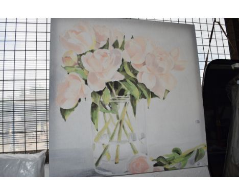 FLOWERS CANVAS PRINT, 81 X 81CM