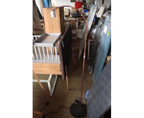 BRASS COLOURED FLOOR LAMP