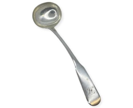 Scottish Provincial Silver. Banff Georgian Silver Toddy Ladle. 1771, John Arco. Monogram to terminalNo issues
