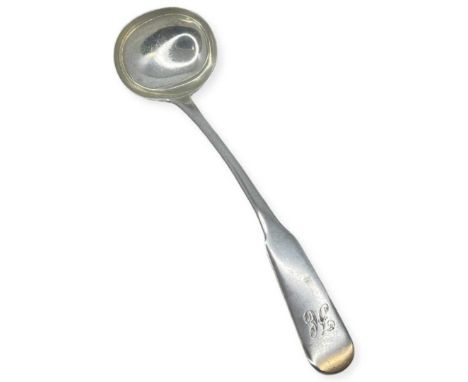 Scottish Provincial Silver. Banff Georgian Silver Toddy Ladle. 1771, John Arco. Monogram to terminalNo issues