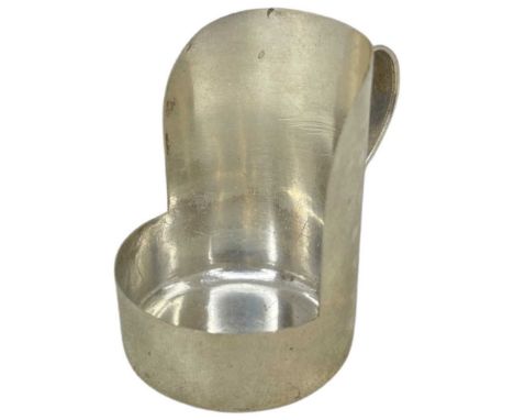 Silver Tea Light Holder/Chamberstick. 36 g. London 1901, Sampson Mordan &amp; Co.Height 6 cms