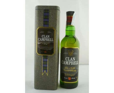 CLAN CAMPBELL "The Noble Scotch Whisky" 40% vol., Muir McKenzie & Co. Ltd., 1 x 70cl bottle with paper seal, in presentation 