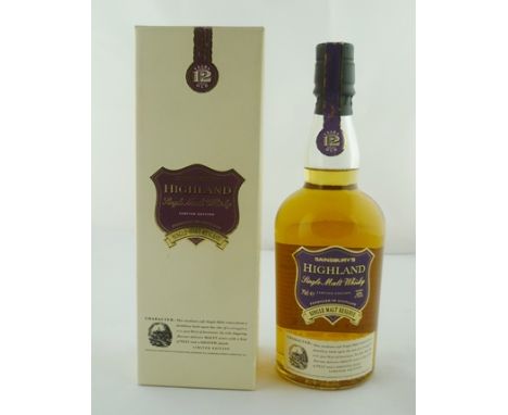 HIGHLAND Scotch Malt Whisky Limited Edition, aged 12 years, 40% vol, 1 x 70cl bottle, boxed (Single Malt Reserve for Sainsbur